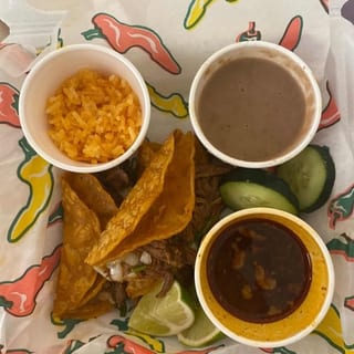 Taco Combo with Rice & Beans